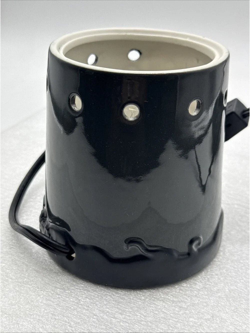 RETIRED Fright Night Scentsy Warmer 2010 Black Spooky Tree Unused Halloween Bats